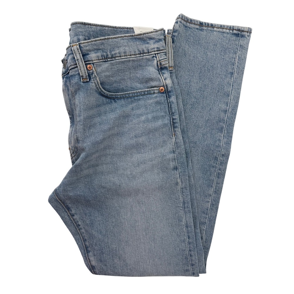 Levis Premium 512 Slim Taper Jeans Mens 33x32 Light Wash Flex Eco Performance